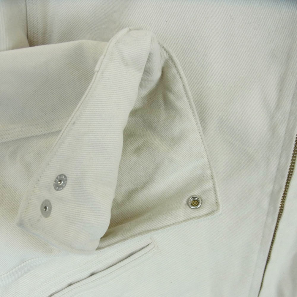 COMOLI コモリ 25AW C03-01032 コットン ツイル ジップ ショート ジャケット オフホワイト系【中古】