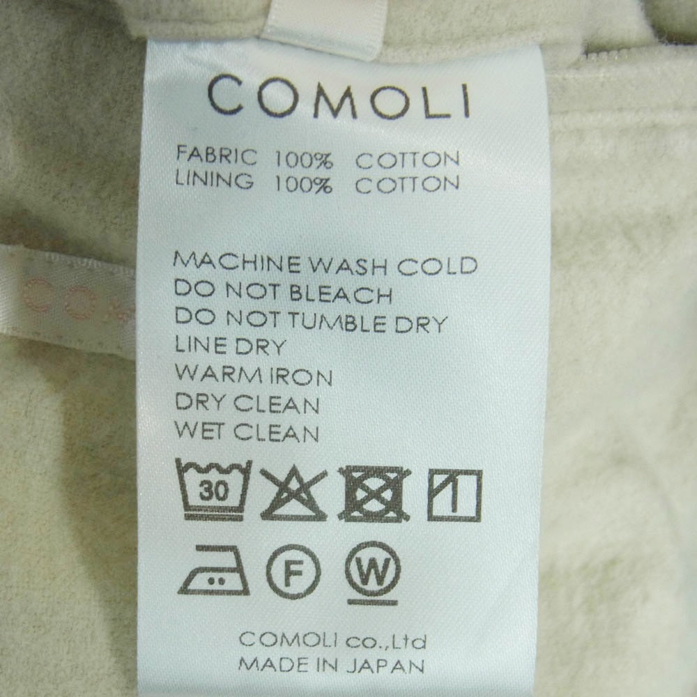 COMOLI コモリ 25AW C03-01032 コットン ツイル ジップ ショート ジャケット オフホワイト系【中古】