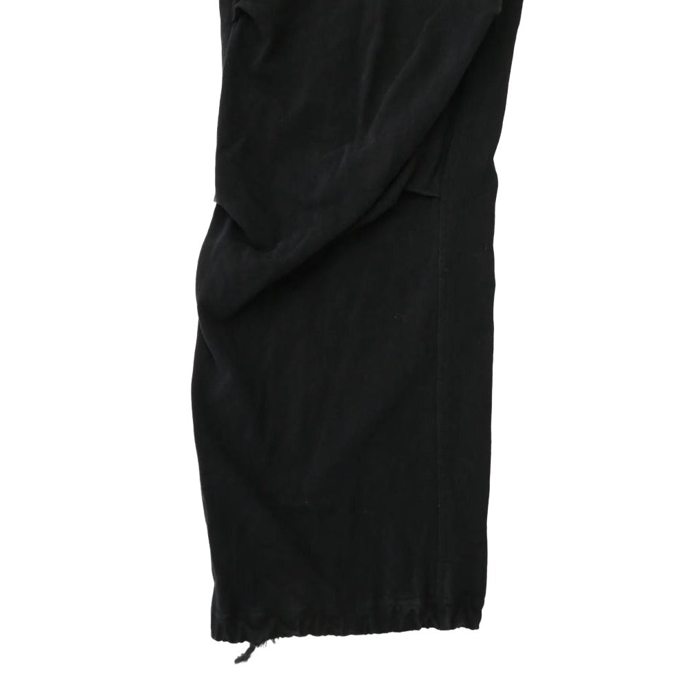 COMOLI コモリ 25AW C03-05006 コットンジャージ ニータックパンツ ブラック系 2【中古】