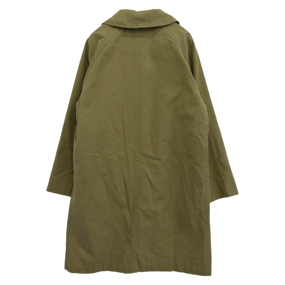 COMOLI コモリ 20AW S03-04018 ライナー付き コットンギャバジン ダブルブレステット コート モスグリーン系 3【中古】