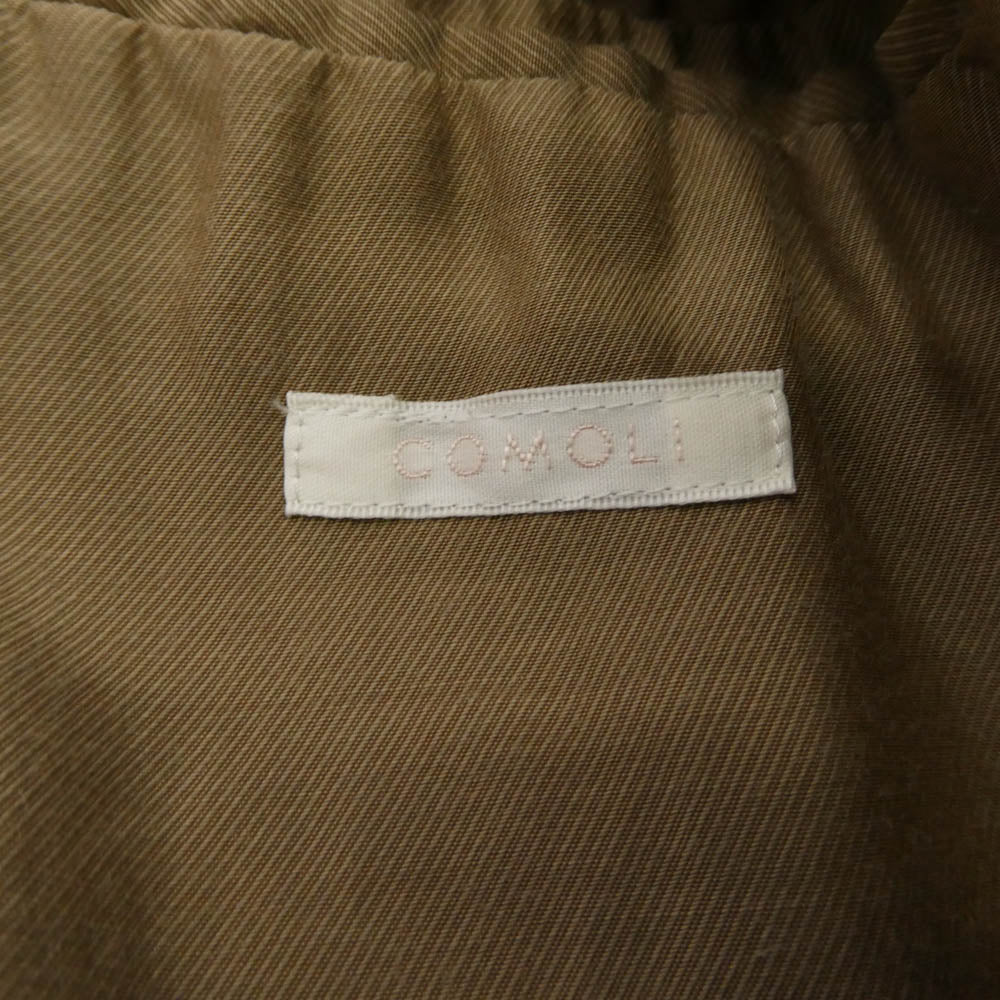COMOLI コモリ 20AW S03-04018 ライナー付き コットンギャバジン ダブルブレステット コート モスグリーン系 3【中古】