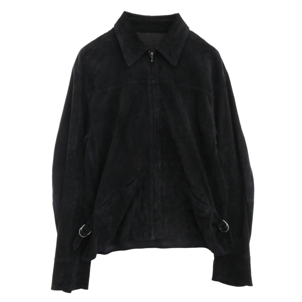 COMOLI コモリ 23SS X01-01020 シープスエード ジップ ショート ジャケット ブラック系 3【中古】