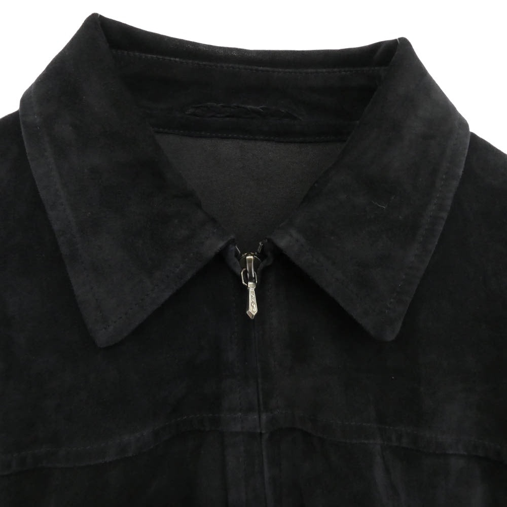 COMOLI コモリ 23SS X01-01020 シープスエード ジップ ショート ジャケット ブラック系 3【中古】