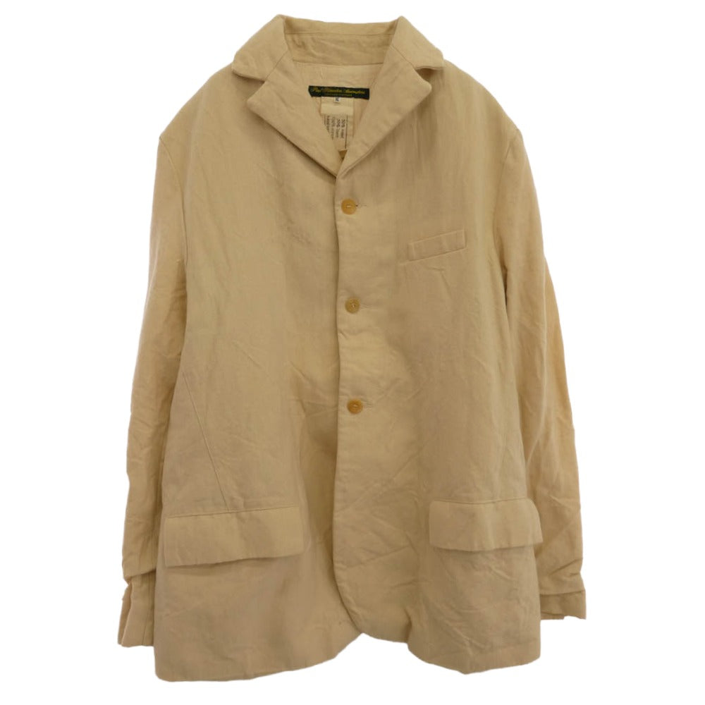 Paul Harnden ポールハーデン 英国製 NEW BLAZER リネンウール メンズ ニューブレザー ジャケット オフホワイト系 XL【中古】
