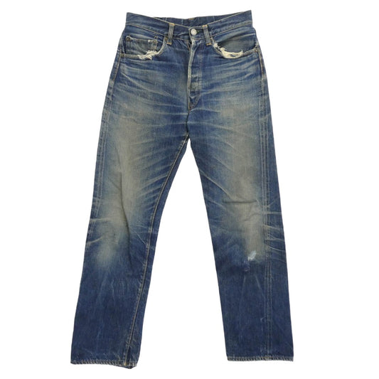 Levi's リーバイス 60s 501XX 紙パッチ ギャラ無し ボタン裏刻印K センターオフセット インディゴブルー系 W28inch程度【中古】