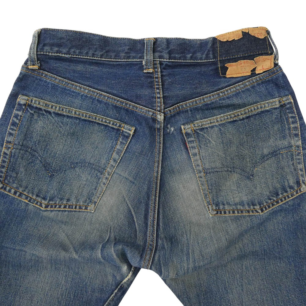 Levi's リーバイス 60s 501XX 紙パッチ ギャラ無し ボタン裏刻印K センターオフセット インディゴブルー系 W28inch程度【中古】