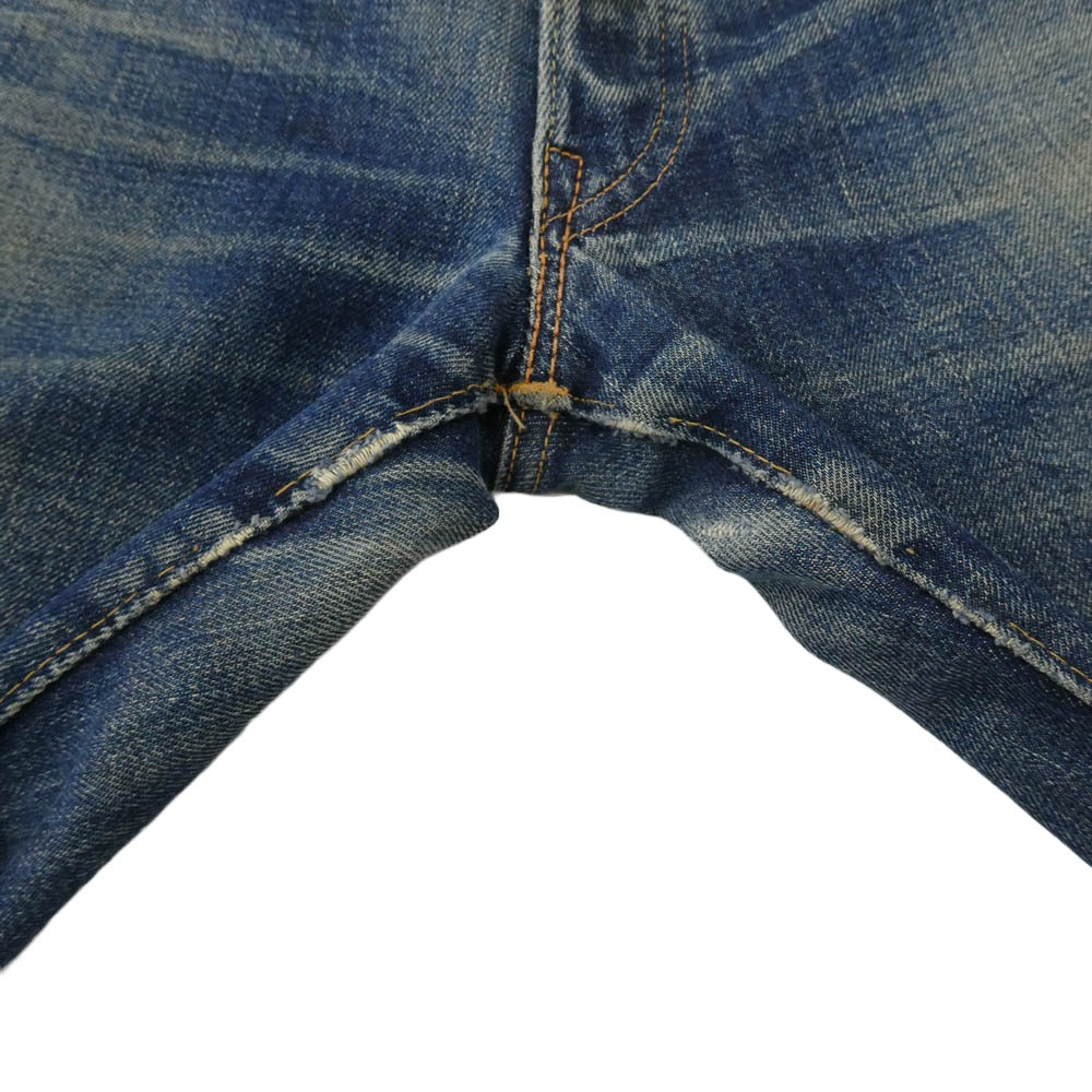 Levi's リーバイス 60s 501XX 紙パッチ ギャラ無し ボタン裏刻印K センターオフセット インディゴブルー系 W28inch程度【中古】