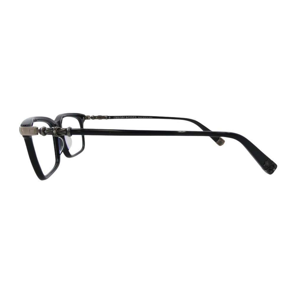CHROME HEARTS クロムハーツ（原本無） FUN HATCH-A CHクロス スクエアフレーム 眼鏡 メガネ アイウェア サングラス ブラック系【中古】