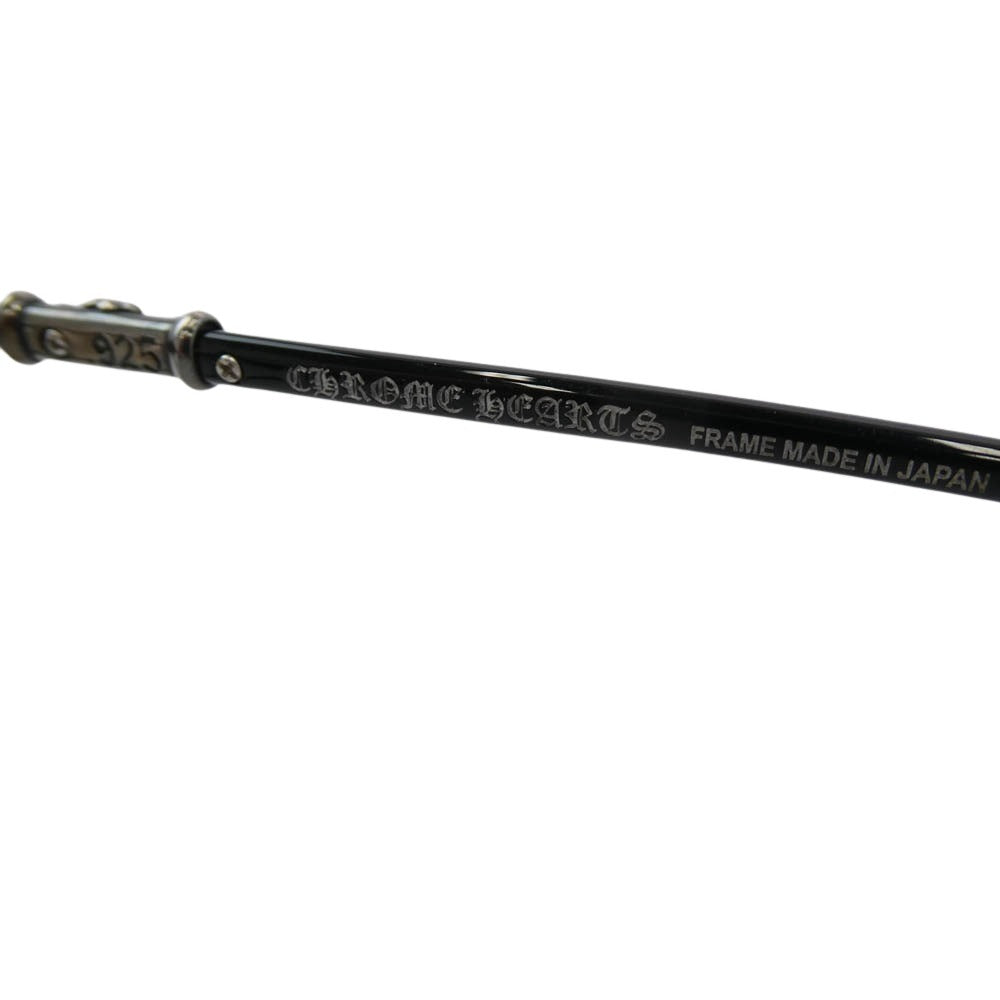 CHROME HEARTS クロムハーツ（原本無） FUN HATCH-A CHクロス スクエアフレーム 眼鏡 メガネ アイウェア サングラス ブラック系【中古】
