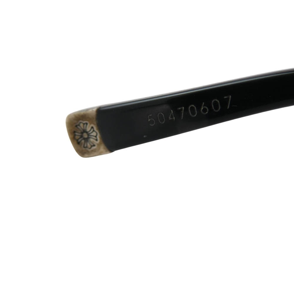 CHROME HEARTS クロムハーツ（原本無） FUN HATCH-A CHクロス スクエアフレーム 眼鏡 メガネ アイウェア サングラス ブラック系【中古】
