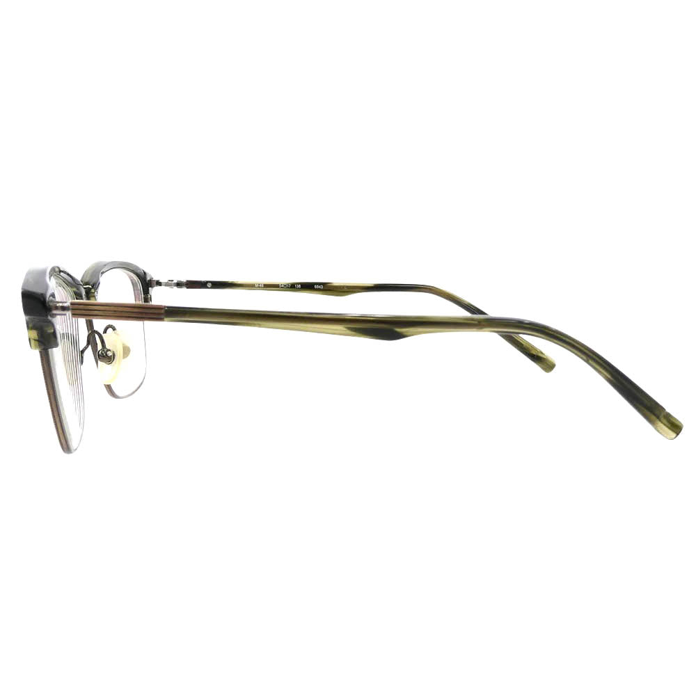 フォーナインズ M-46 6943 度入り メガネ 眼鏡 アイウェア フレーム：カーキ系　レンズ：クリア系 54□17-138【中古】