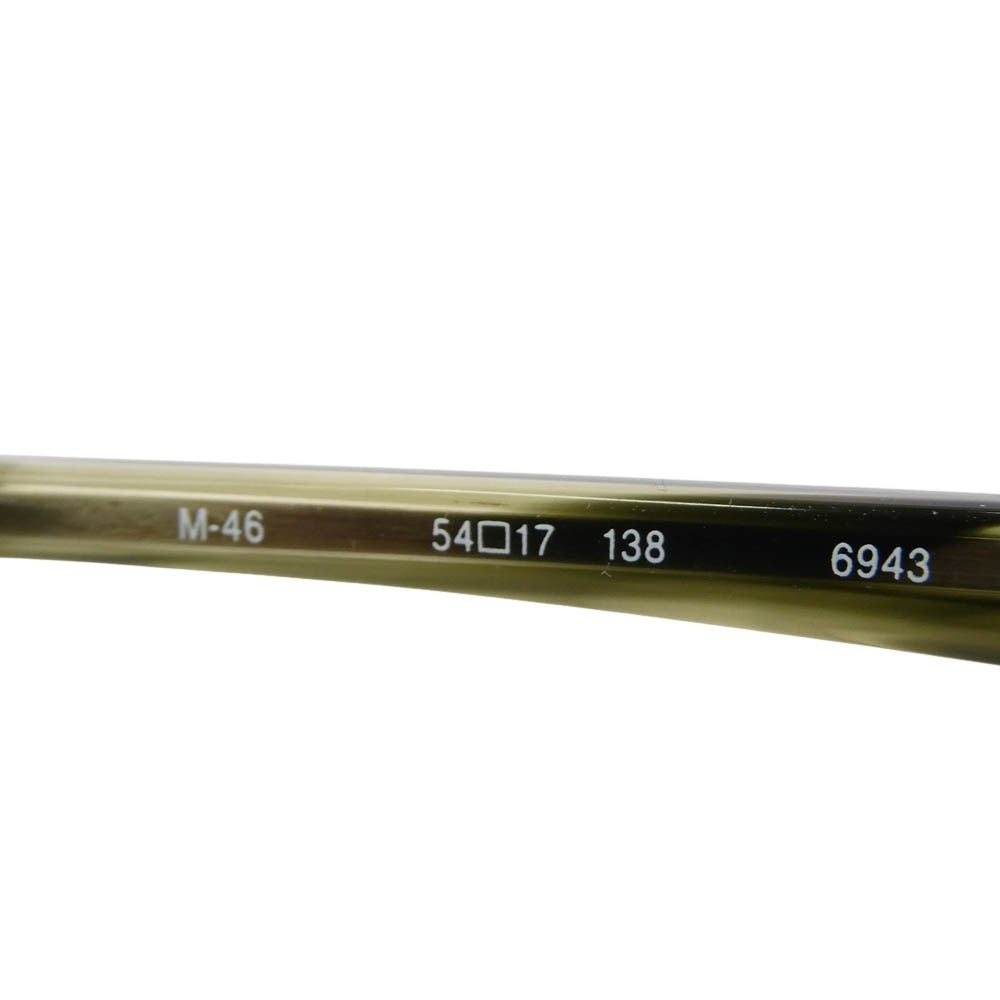 フォーナインズ M-46 6943 度入り メガネ 眼鏡 アイウェア フレーム：カーキ系　レンズ：クリア系 54□17-138【中古】