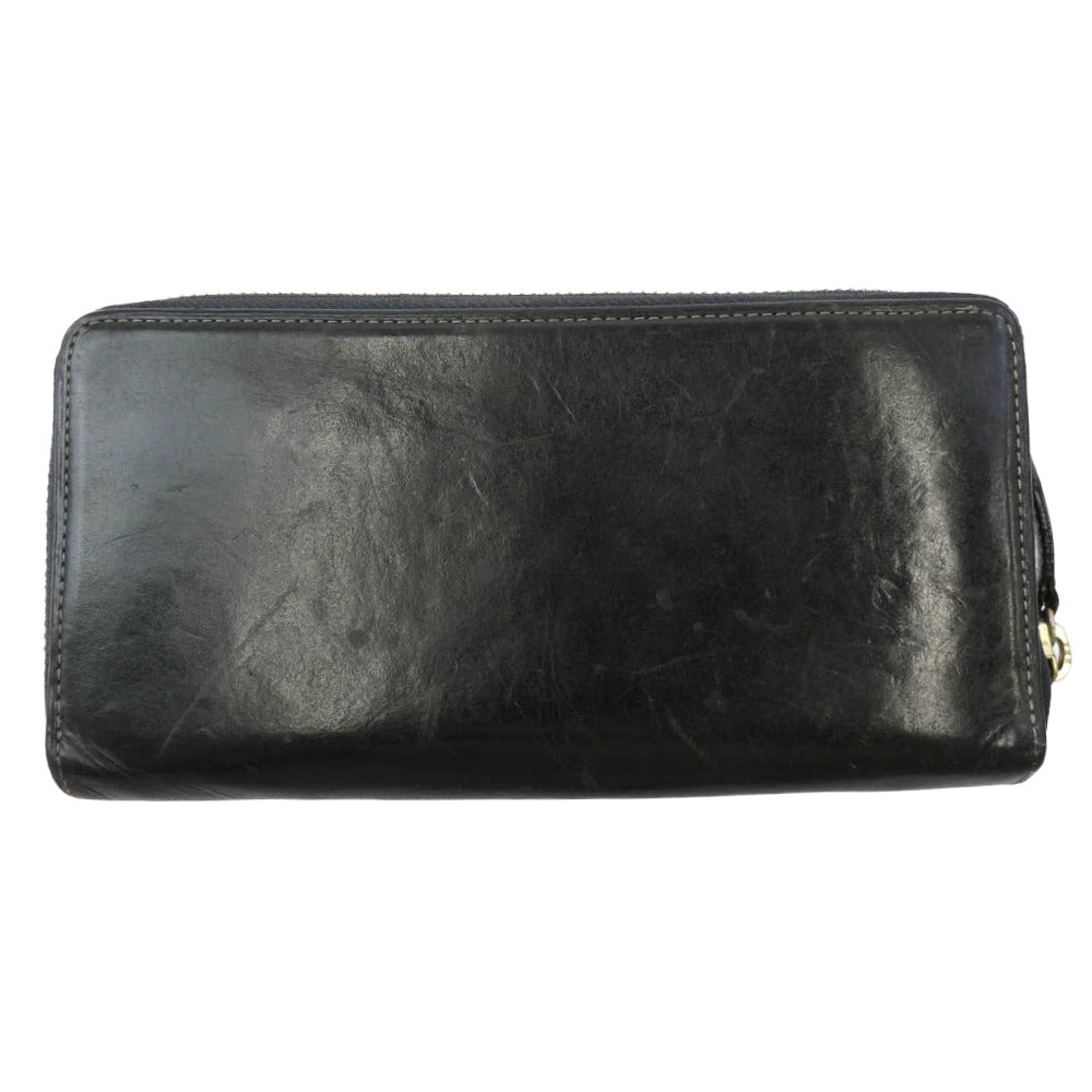 COCOMEISTER ココマイスター Gold Mining ゴールドマイニング トロンメル ウォーターウォッシュ ラウンドジップ 長財布 ブラック系【中古】