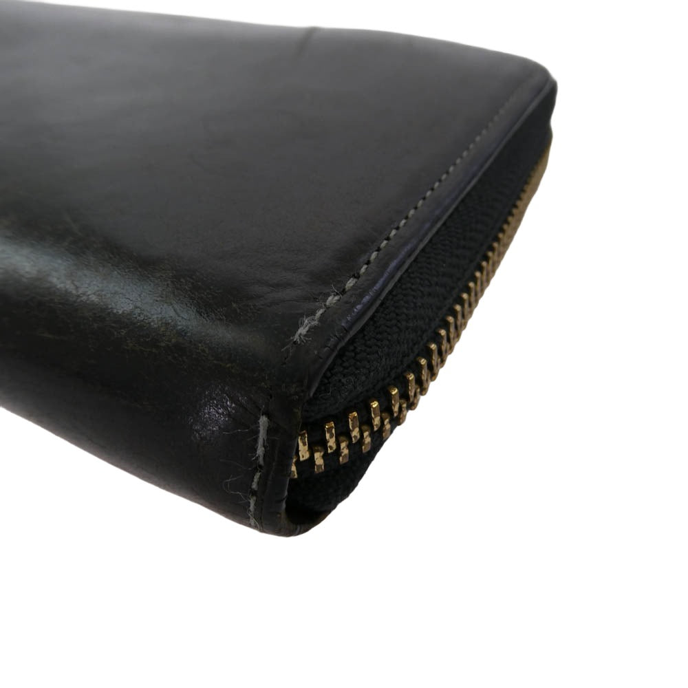 COCOMEISTER ココマイスター Gold Mining ゴールドマイニング トロンメル ウォーターウォッシュ ラウンドジップ 長財布 ブラック系【中古】