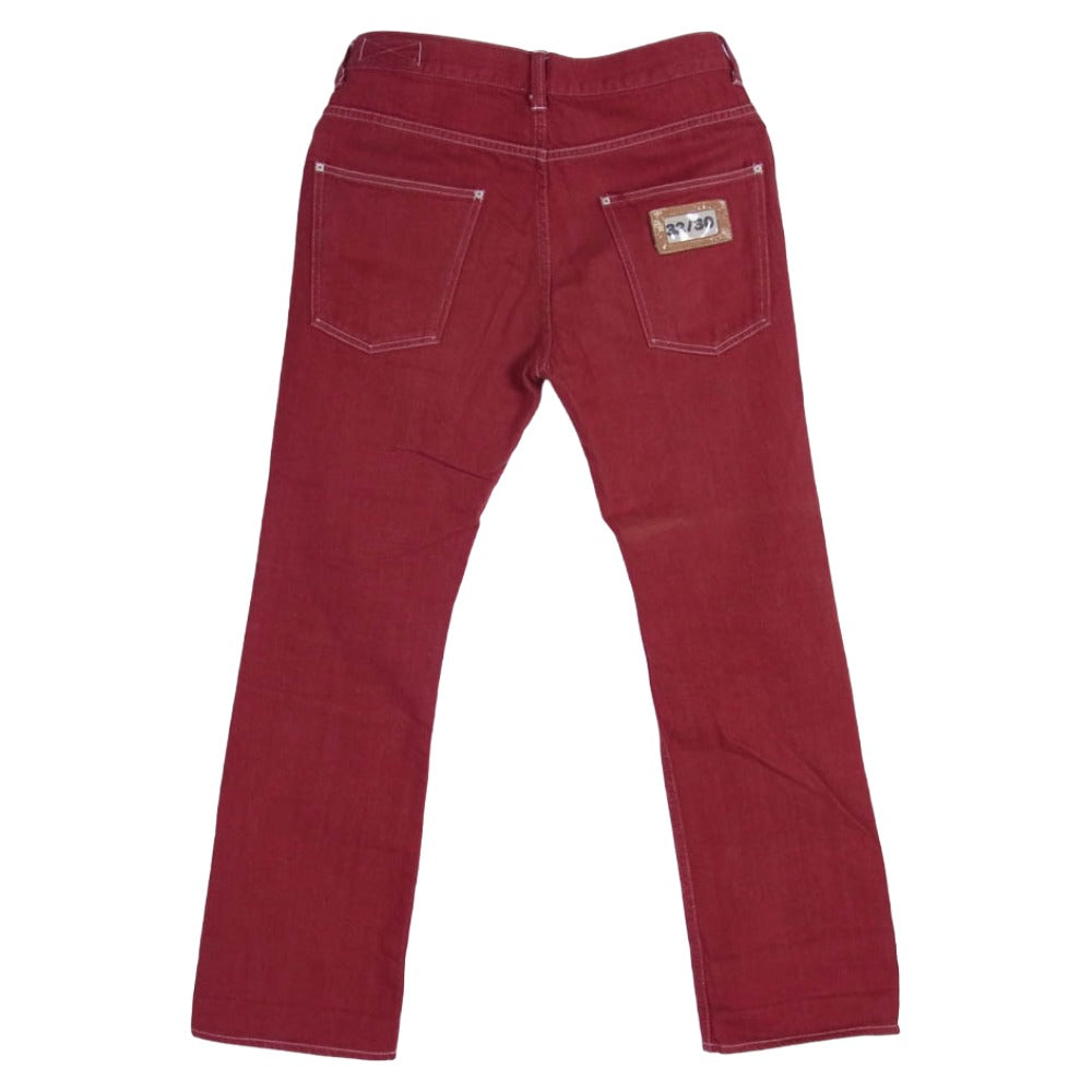 LYNCH SILVERSMITH リンチシルバースミス Heavy Gauge カラー レッド デニム パンツ エンジ系 32/30【中古】