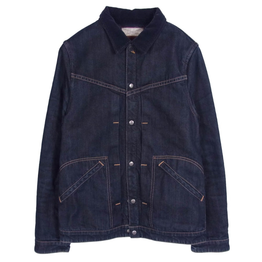 LYNCH SILVERSMITH リンチシルバースミス Heavy Gauge TRUCKER JACKET ヘビーゲージ 裏地ブランケット 襟コーデュロイ デニム トラッカージャケット インディゴブルー系 不明【中古】
