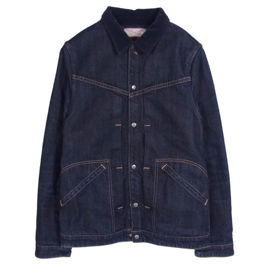 LYNCH SILVERSMITH リンチシルバースミス Heavy Gauge TRUCKER JACKET ヘビーゲージ 裏地ブランケット 襟コーデュロイ デニム トラッカージャケット インディゴブルー系 不明【中古】