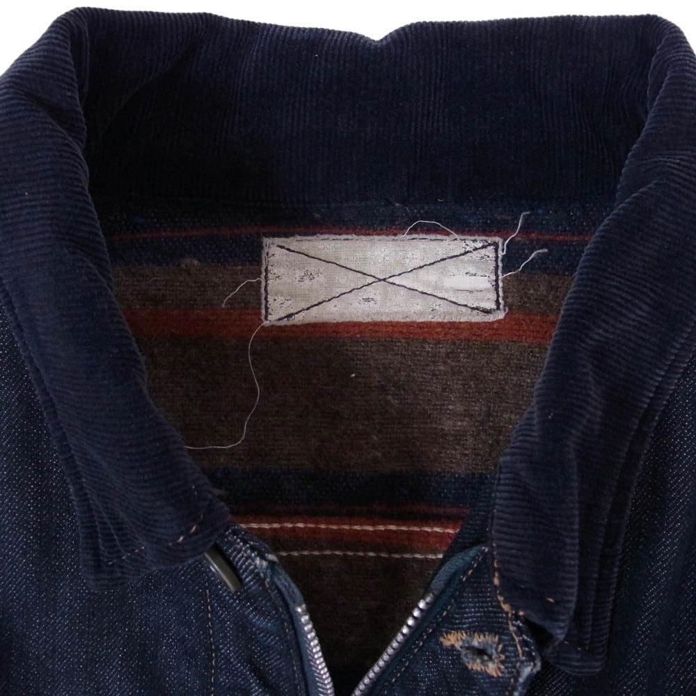 LYNCH SILVERSMITH リンチシルバースミス Heavy Gauge TRUCKER JACKET ヘビーゲージ 裏地ブランケット 襟コーデュロイ デニム トラッカージャケット インディゴブルー系 不明【中古】