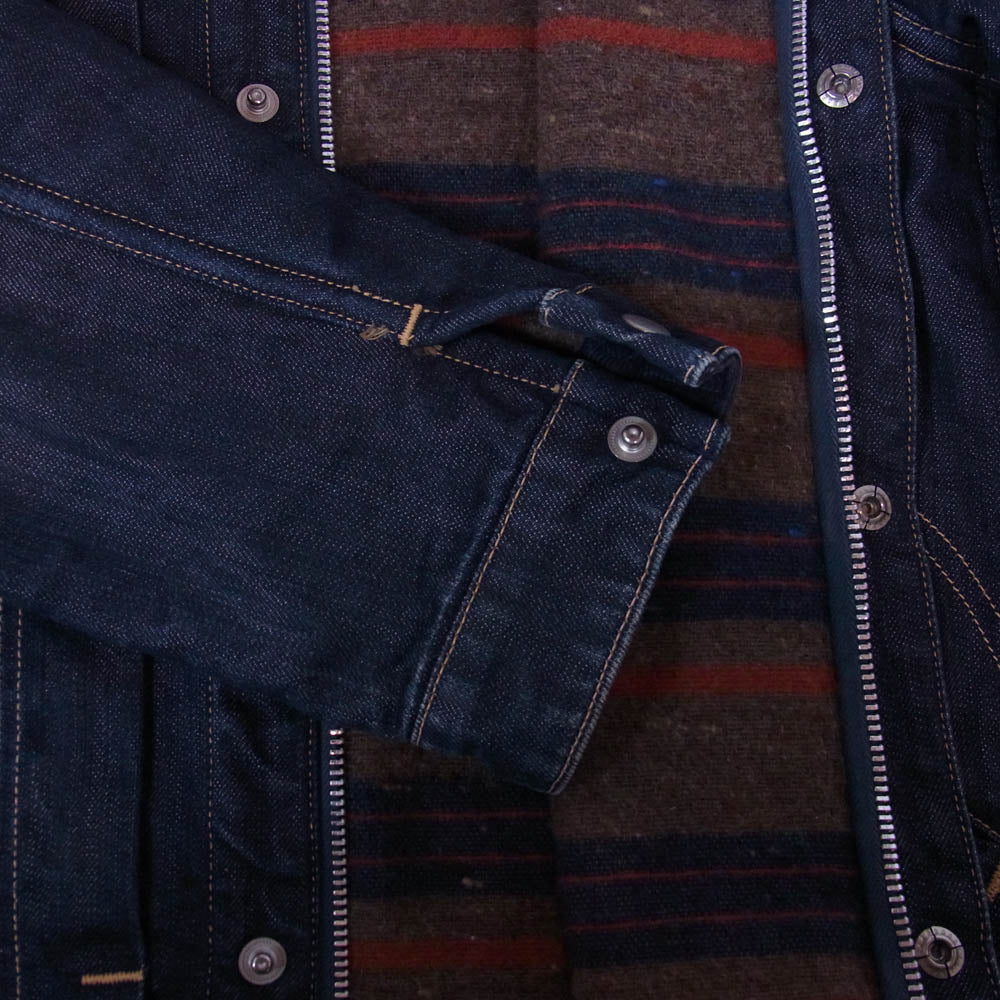 LYNCH SILVERSMITH リンチシルバースミス Heavy Gauge TRUCKER JACKET ヘビーゲージ 裏地ブランケット 襟コーデュロイ デニム トラッカージャケット インディゴブルー系 不明【中古】