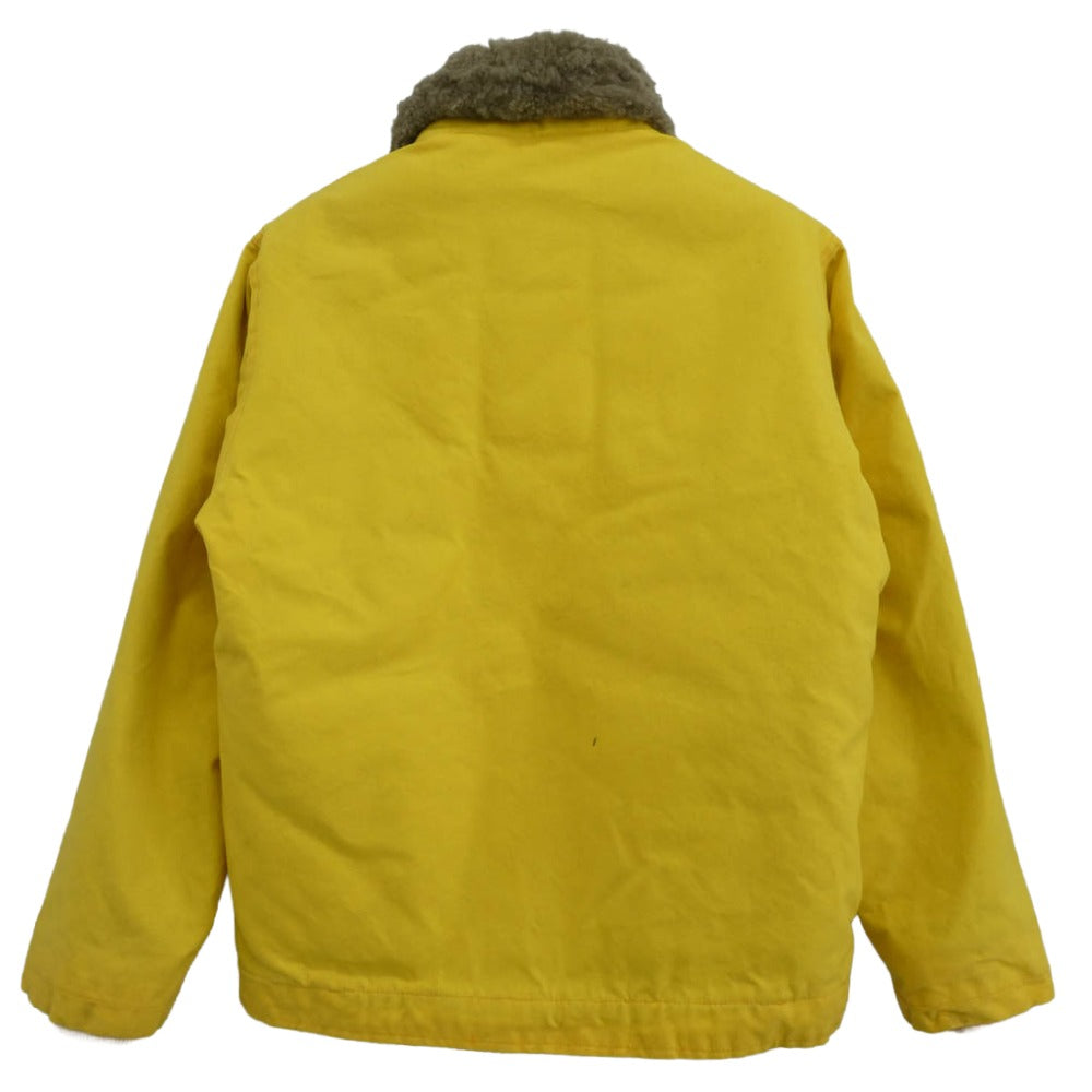 LYNCH SILVERSMITH リンチシルバースミス × DEHEN N-1 DECK JACKET USA製 ディーエン ワックスコットン デッキ ジャケット イエロー系 S【中古】