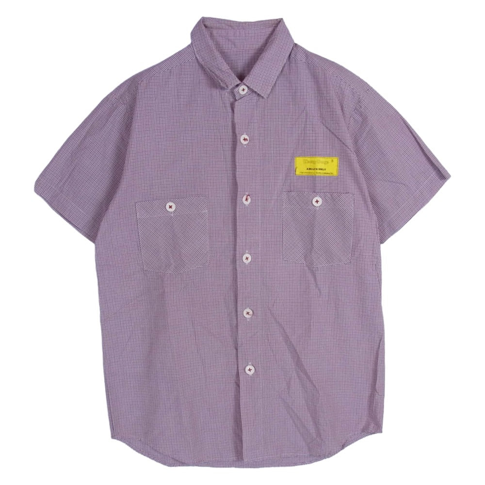 LYNCH SILVERSMITH リンチシルバースミス Heavy Gauge ADULTS ONLY チェック 半袖 シャツ レッド系 S【中古】