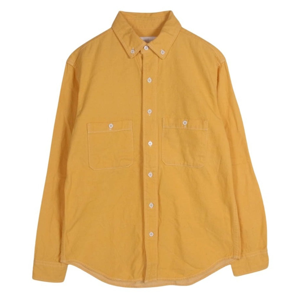 LYNCH SILVERSMITH リンチシルバースミス Heavy Gauge ADULTS ONLY コットン キャンバス 長袖 シャツ イエロー イエロー系 S【中古】