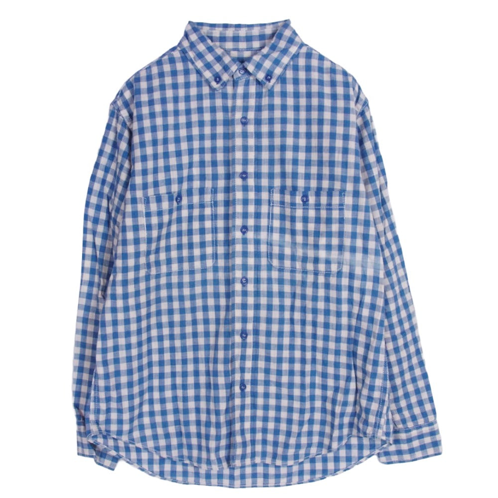 LYNCH SILVERSMITH リンチシルバースミス Heavy Gauge ADULTS ONLY チェック 長袖 シャツ ブルー ブルー系 S【中古】