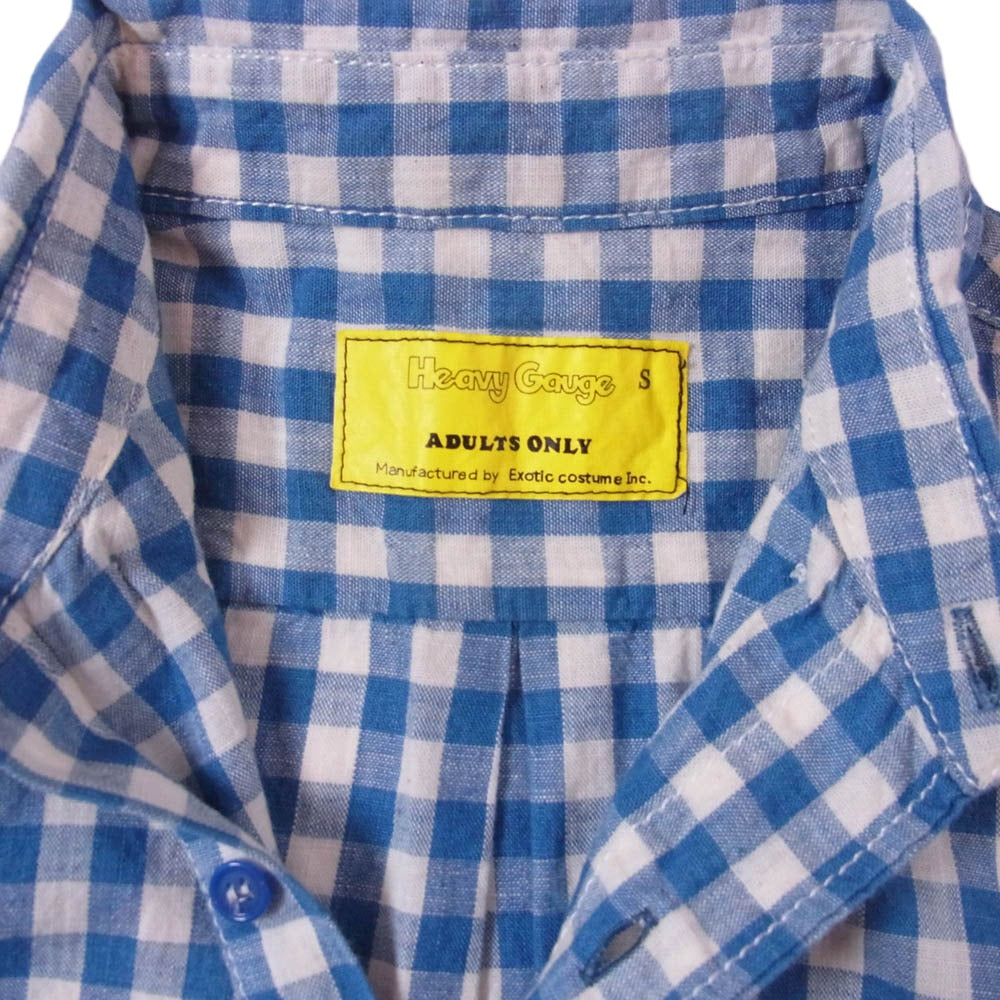 LYNCH SILVERSMITH リンチシルバースミス Heavy Gauge ADULTS ONLY チェック 長袖 シャツ ブルー ブルー系 S【中古】