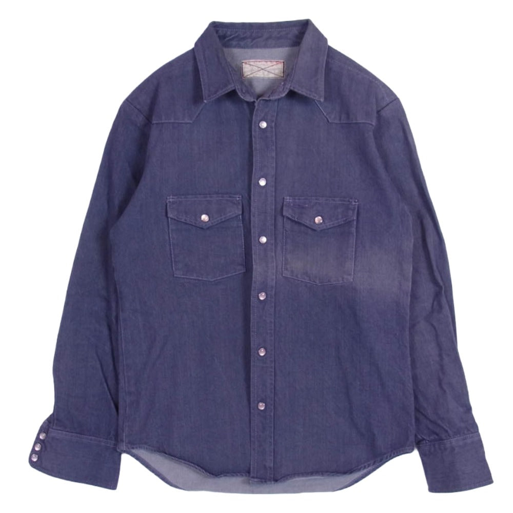 LYNCH SILVERSMITH リンチシルバースミス Heavy Gauge デニム ウェスタン 長袖 シャツ パープル系 不明【中古】