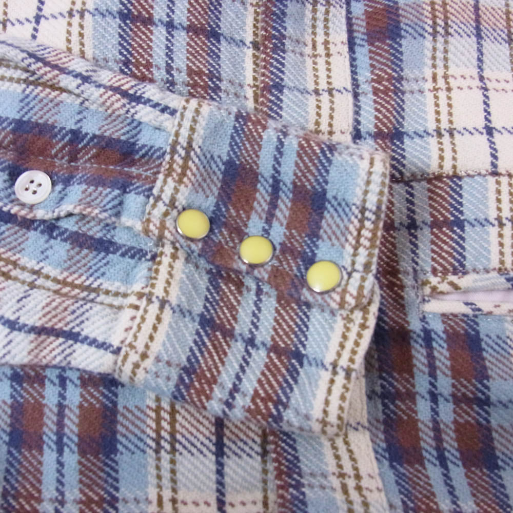 チョロス CHS ヘビーネル シャツ ブルー系 S【中古】