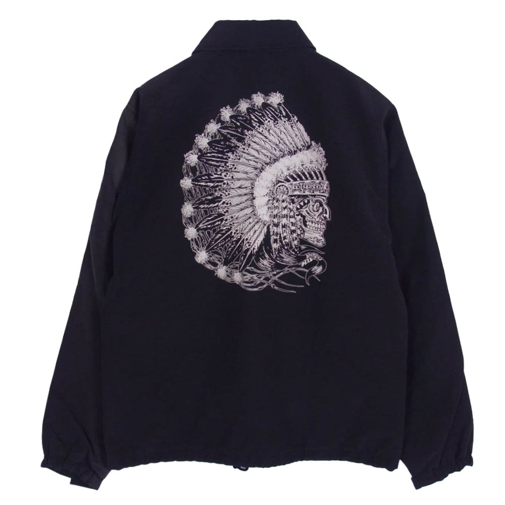 トロフィークロージング MAGICAL CHIEF WARM UP JACKET 60/40クロス ナイロン コーチ ジャケット ブラック系 36【中古】