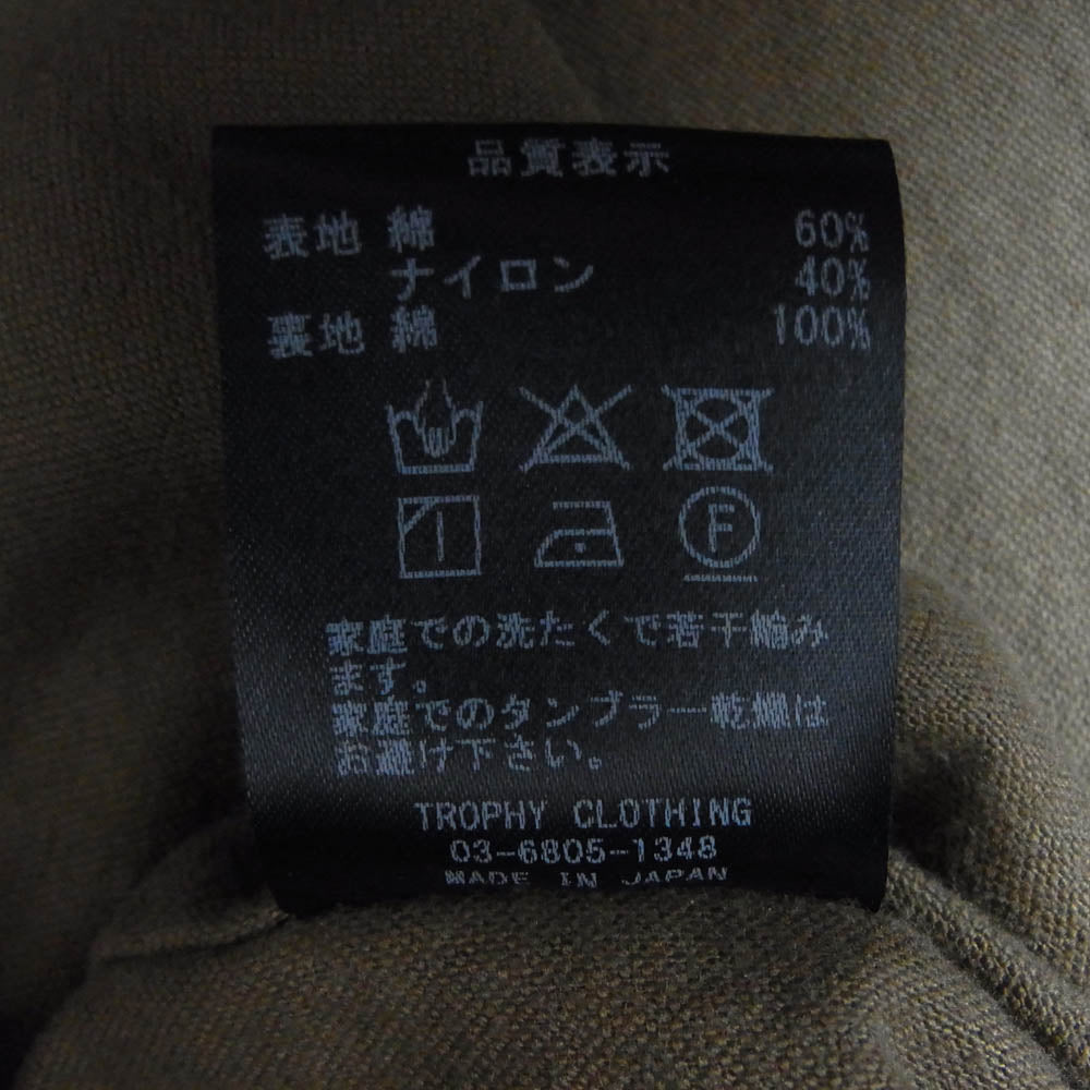 トロフィークロージング MAGICAL CHIEF WARM UP JACKET 60/40クロス ナイロン コーチ ジャケット ブラック系 36【中古】