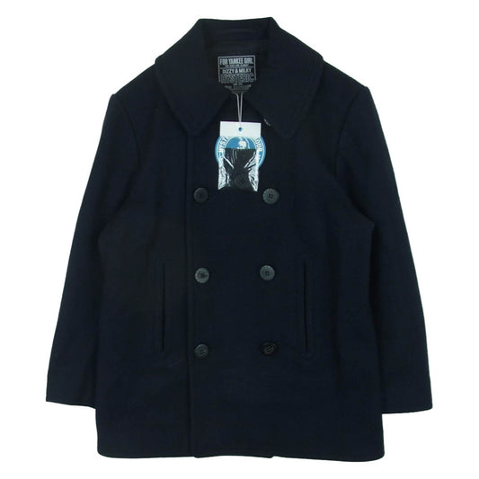 HYSTERIC GLAMOUR ヒステリックグラマー 22AW 02223AC04 ウール ダブル Pコート ピーコート 日本製 ネイビー系 NAVY M【中古】