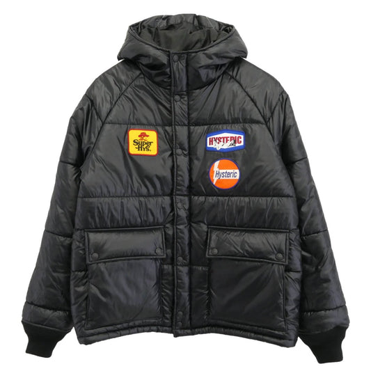 HYSTERIC GLAMOUR ヒステリックグラマー 23AW 02233AB03 HYSTERIC RACING フーデッド ブルゾン ジャケット ブラック系 M【中古】