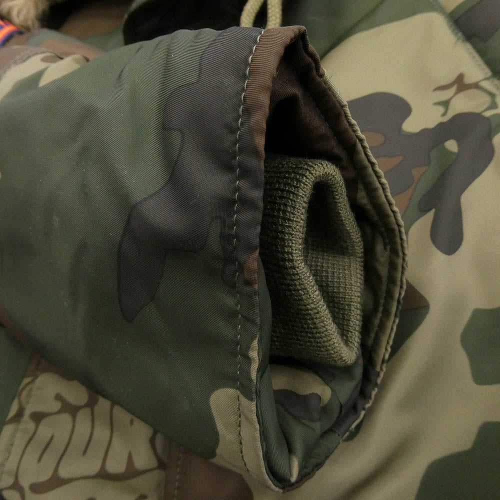 HYSTERIC GLAMOUR ヒステリックグラマー 22AW 02223AC02 N-3B ワッペン カモフラ ミリタリー コート ジャケット カーキ系 マルチカラー系 M【美品】【中古】