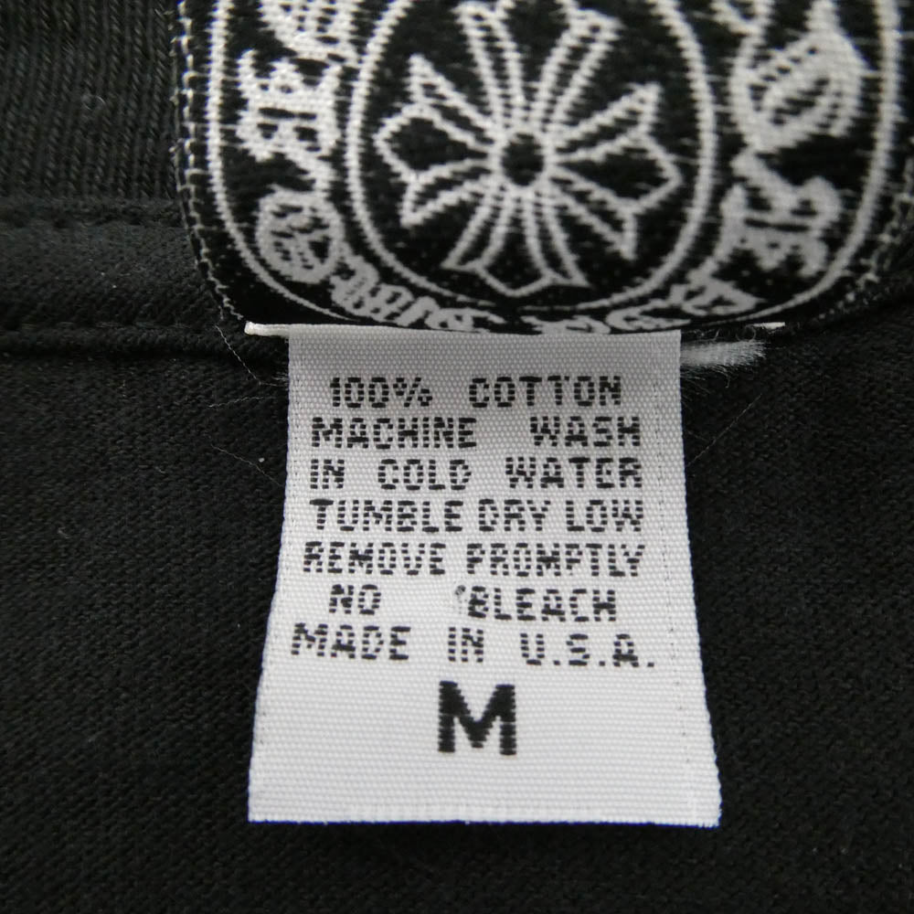 CHROME HEARTS クロムハーツ（原本無） オールド ホースシュー 刺繍 長袖 Tシャツ ブラック ブラック系 M【中古】