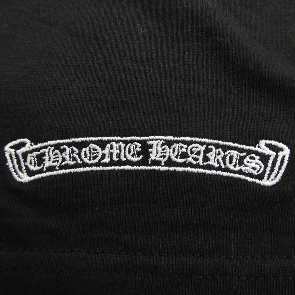 CHROME HEARTS クロムハーツ（原本無） オールド ホースシュー 刺繍 長袖 Tシャツ ブラック ブラック系 M【中古】