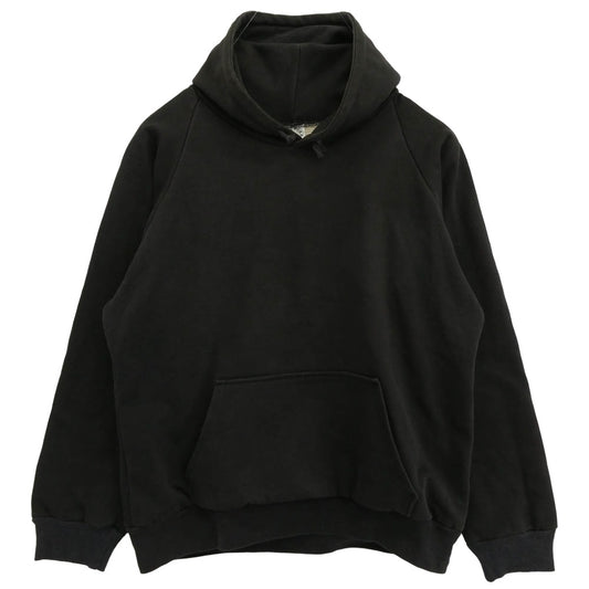 CHROME HEARTS クロムハーツ（原本無） THRML HD PLVR オールド 裏地サーマル ホースシュー バックプリント フーディー プルオーバーパーカー ブラック系 L【中古】