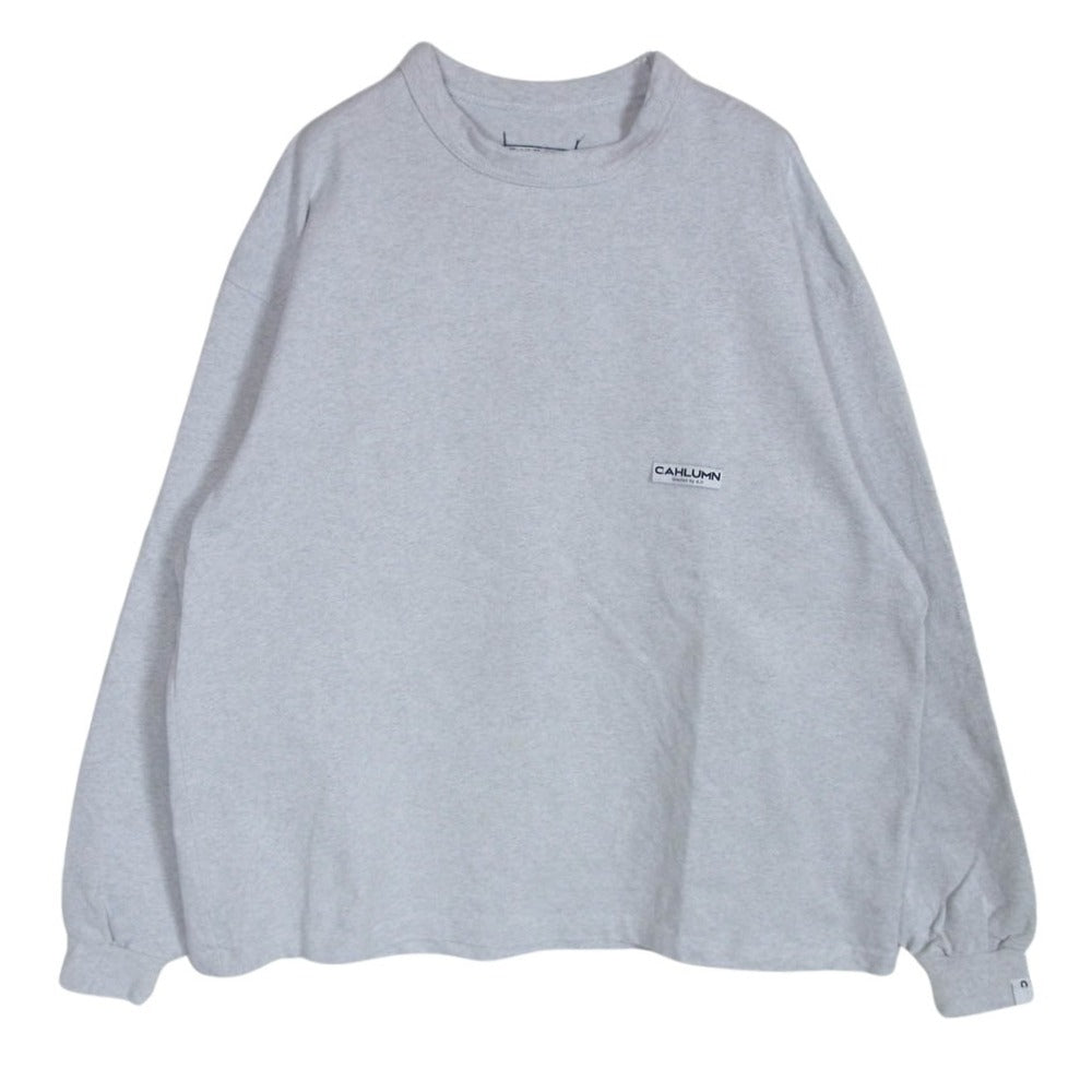 カウラム 233-1215 ロゴ ロングスリーブ 長袖 カットソー グレー系 M【中古】