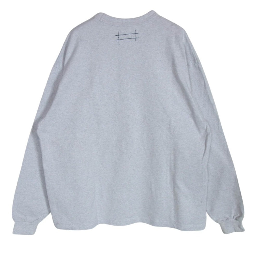 カウラム 233-1215 ロゴ ロングスリーブ 長袖 カットソー グレー系 M【中古】