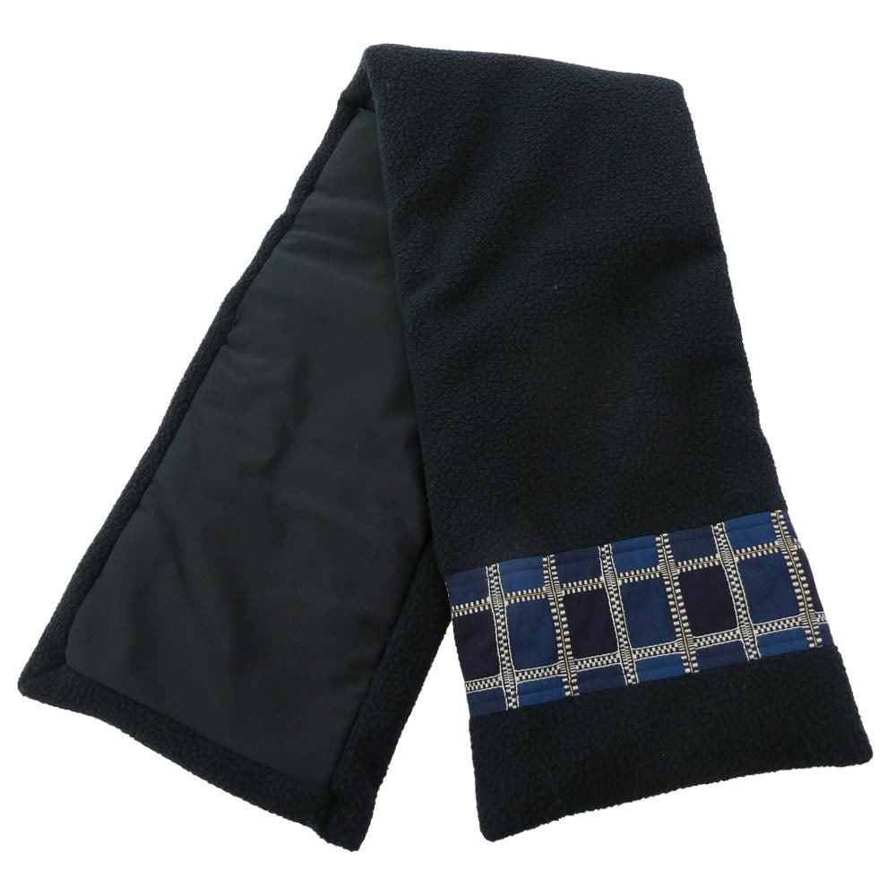 KUON クオン 252GD071417 High Pile Fleece Scarf ハイパイル フリース スカーフ ブラック系【新古品】【未使用】【中古】