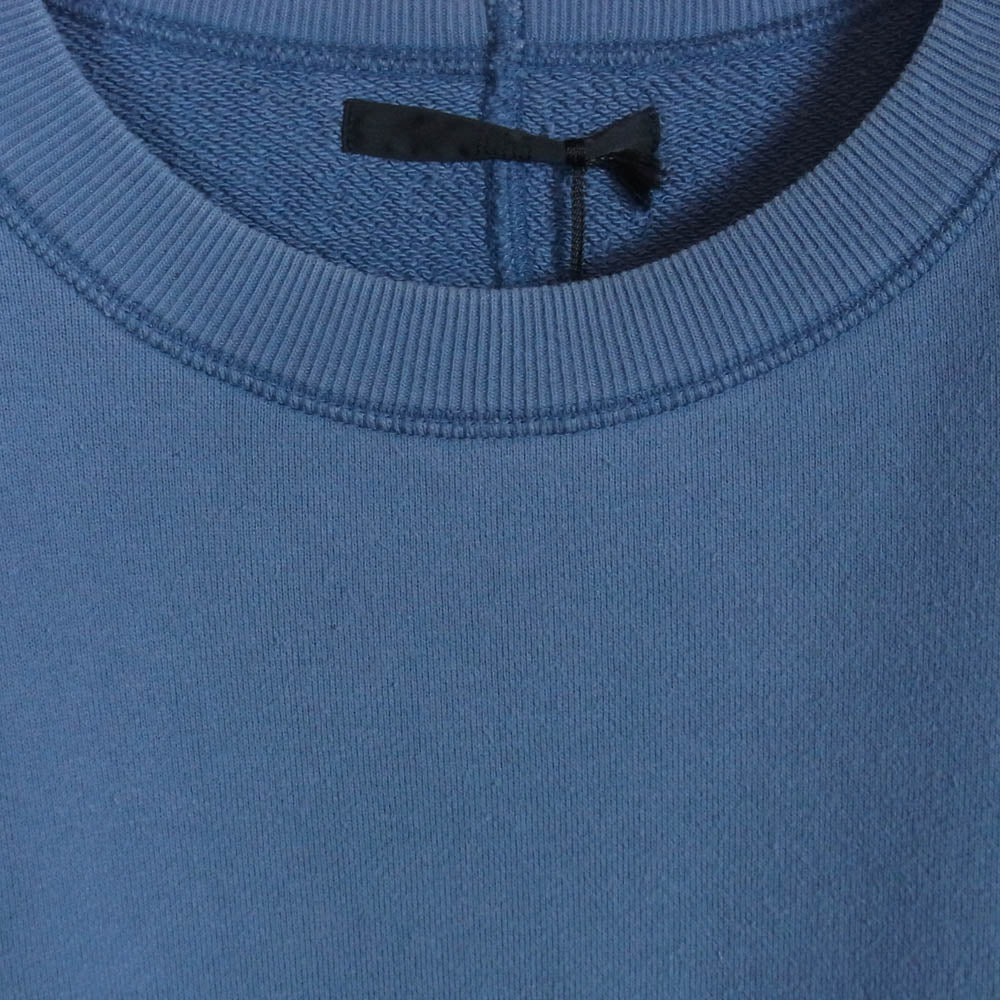 ユハ 10210602 FADE WASH ウォッシュ加工 プルオーバー スウェット ブルー系 3【極上美品】【中古】