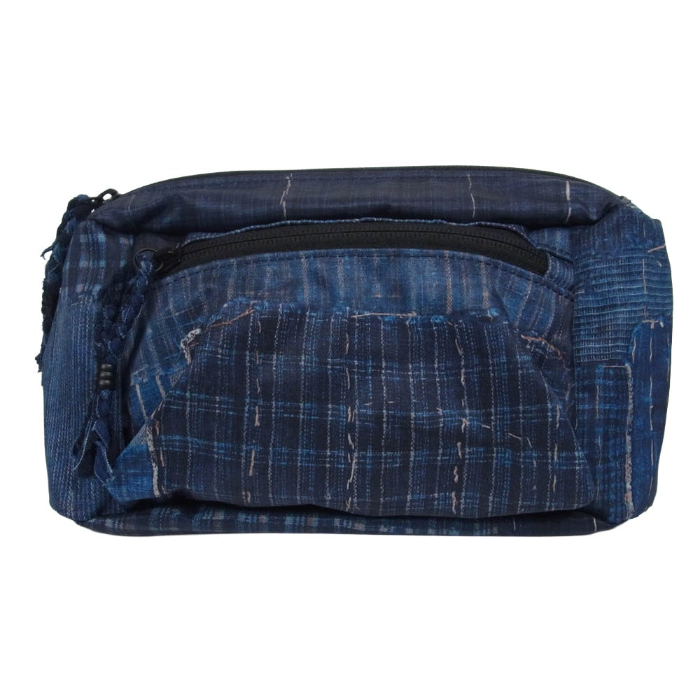 KUON クオン 25AW 145BA015400 Boro Waist Bag ボロ ウェストバッグ ネイビー系【新古品】【未使用】【中古】