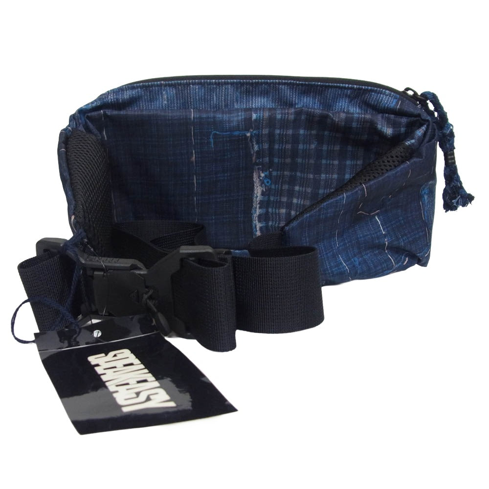 KUON クオン 25AW 145BA015400 Boro Waist Bag ボロ ウェストバッグ ネイビー系【新古品】【未使用】【中古】