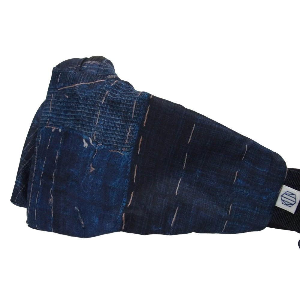 KUON クオン 25AW 145BA015400 Boro Waist Bag ボロ ウェストバッグ ネイビー系【新古品】【未使用】【中古】