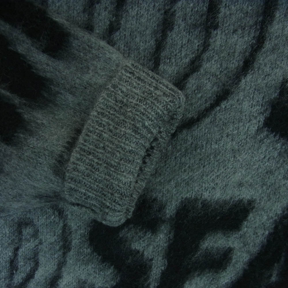 WIND AND SEA ウィンダンシー WDS-O-CLCT-25Q3-KN-03 Shaggy Logo Knit Sweater シャギー ロゴ ナイト セーター グレー系 L【極上美品】【中古】
