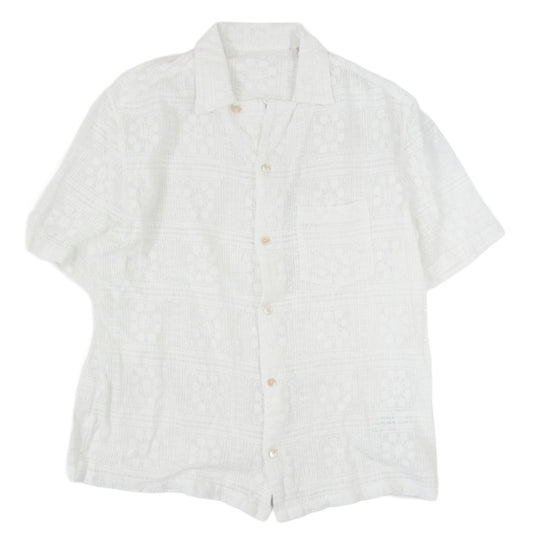 オールセインツ M050SA CALETA SS SHIRT レース インド製 半袖 シャツ ホワイト系 S【中古】