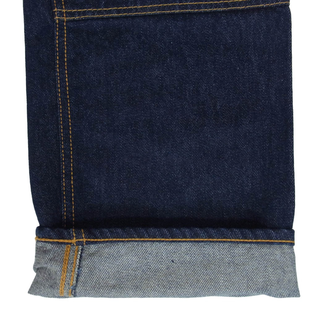 KOJIMA GENES 児島ジーンズ ダブルニー ストレート デニム パンツ インディゴブルー系 32【中古】