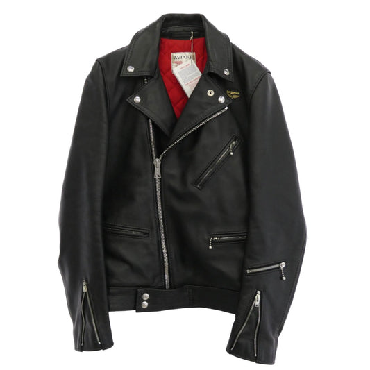 Lewis Leathers ルイスレザー 441T CYCLONE TIGHT FIT HORSEHIDE サイクロン タイト フィット カウハイド ダブル ライダース ジャケット ブラック系 36【中古】