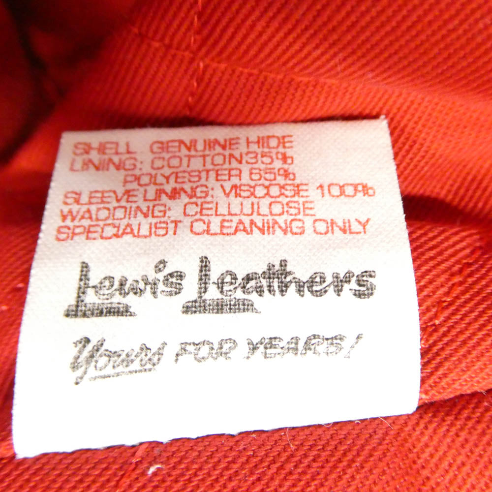 Lewis Leathers ルイスレザー 441T CYCLONE TIGHT FIT HORSEHIDE サイクロン タイト フィット カウハイド ダブル ライダース ジャケット ブラック系 36【中古】